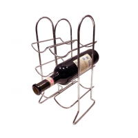 Elegant Chrome Metal Wine Racks and Storage